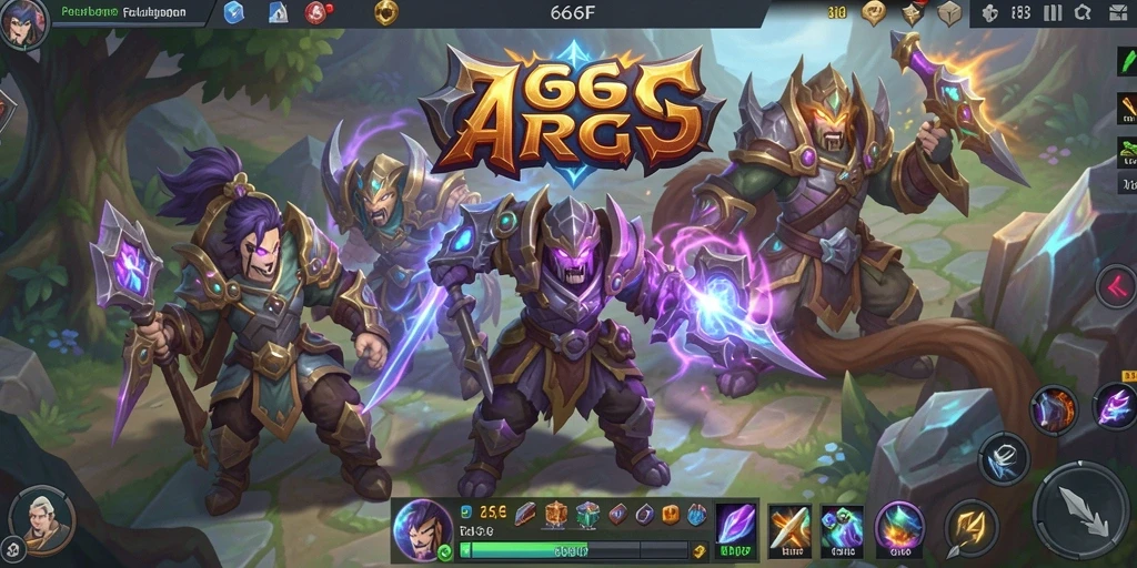 Tampilan gameplay seru dalam petualangan ARPG 666F.