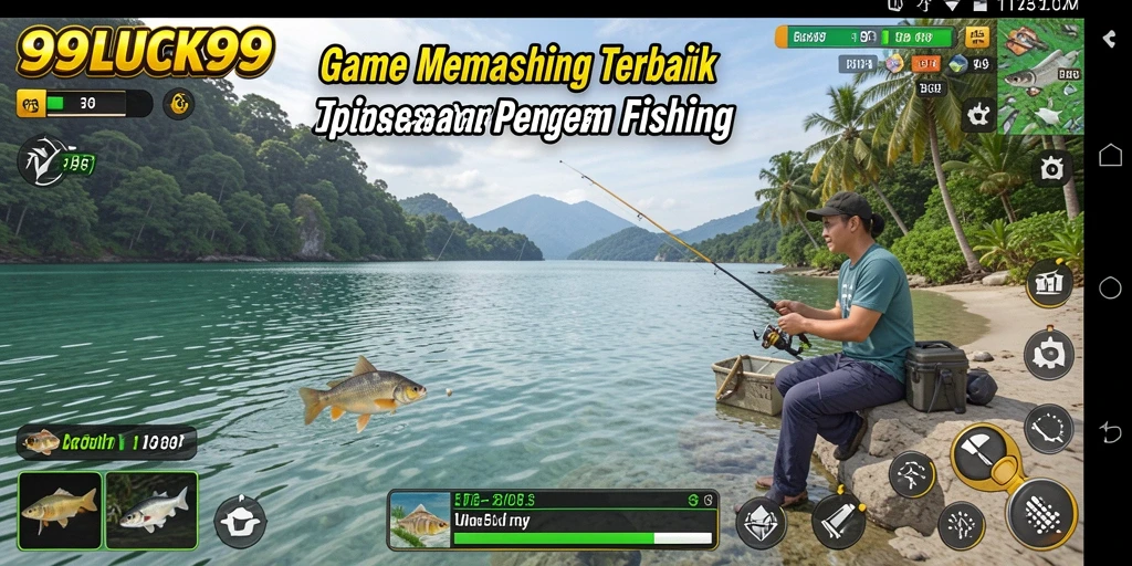 Tampilan gameplay 99LUCK99 menampilkan pengalaman memancing yang seru dan menantang.