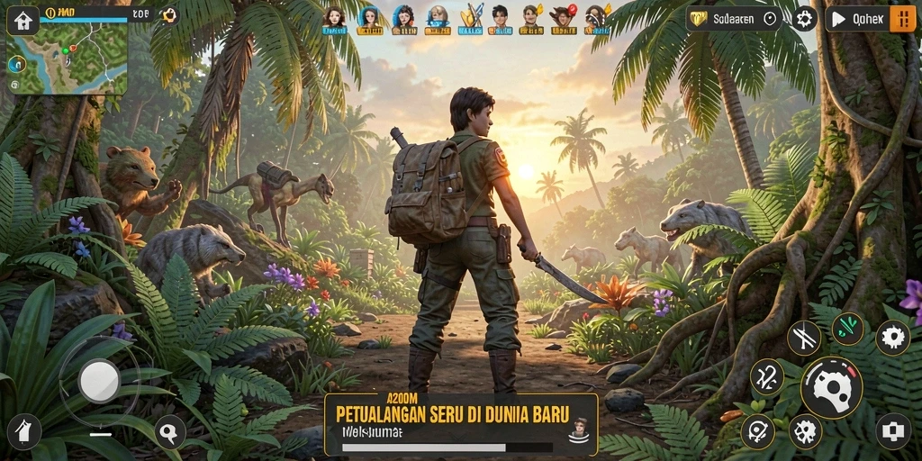 Tampilan gameplay A200M yang menakjubkan dan seru.
