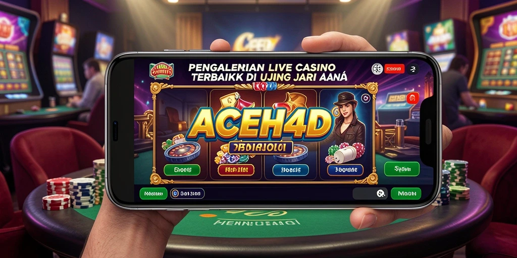 Tampilan interaksi langsung dalam permainan Live Casino ACEH4D.