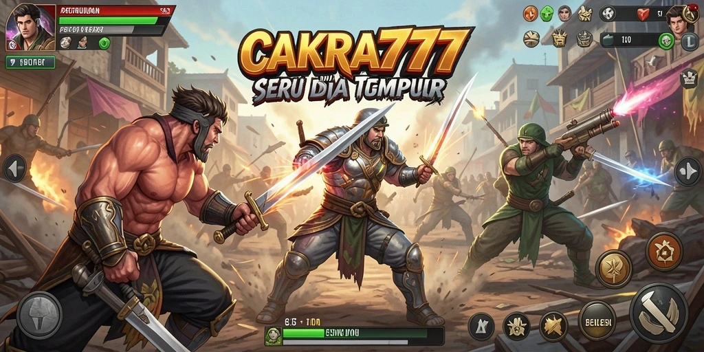 Screenshot CAKRA777 menampilkan aksi pertarungan yang mendebarkan dan grafis yang menawan.