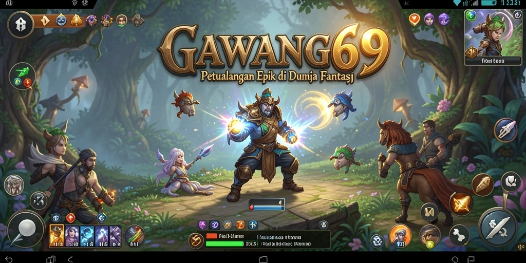 Screenshot gameplay GAWANG69 menampilkan petualangan mendebarkan.