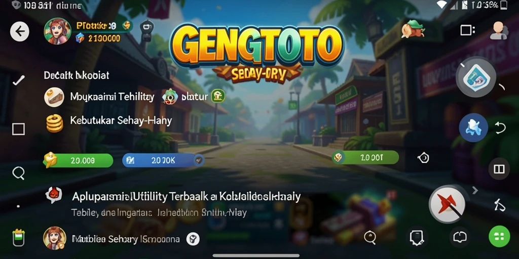 Tampilan antarmuka GENGTOTO yang intuitif dan mudah digunakan.