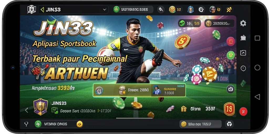 Screenshot JIN33 menampilkan tampilan antarmuka taruhan olahraga yang menarik.