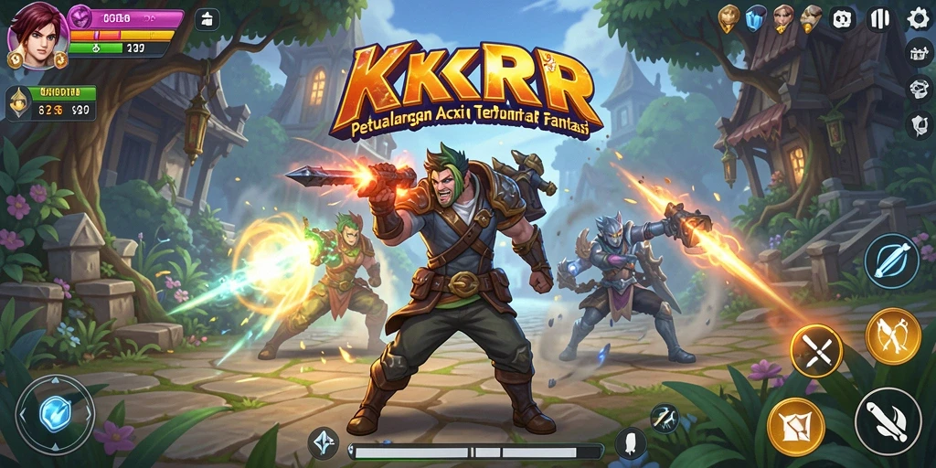 Tampilan gameplay seru dan mendebarkan di dunia fantasi.