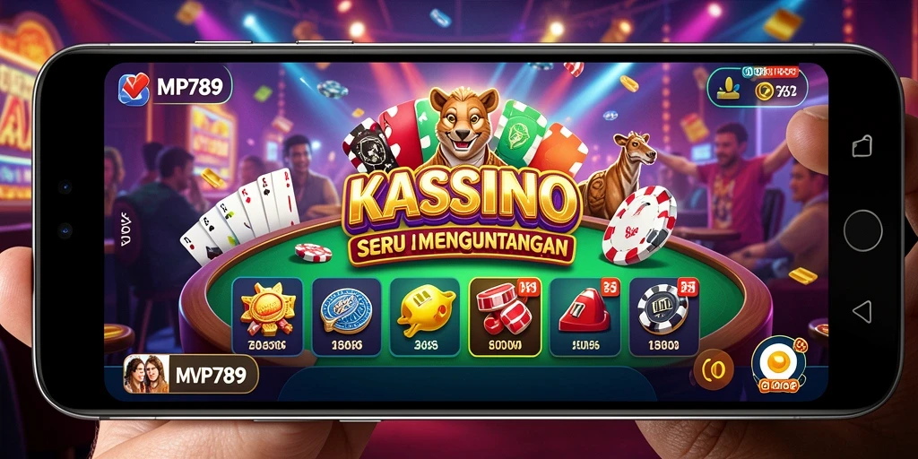 Tampilan gameplay Kasino yang menarik dan penuh warna.