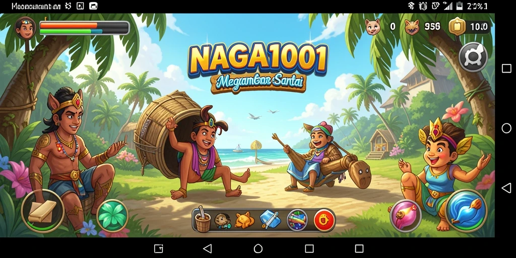 Screenshot gameplay menampilkan keseruan permainan casual NAGA1001.
