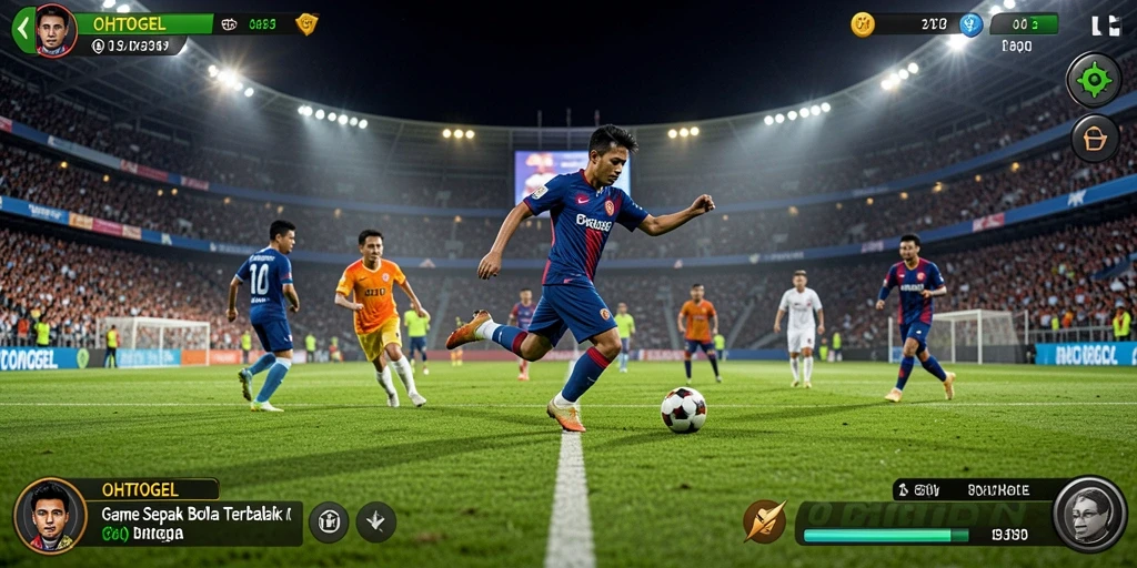 Tampilan gameplay menarik dari OHTOGEL yang penuh aksi sepak bola.