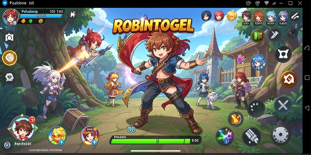 Tampilan gameplay ROBINTOGEL yang seru dan penuh warna.