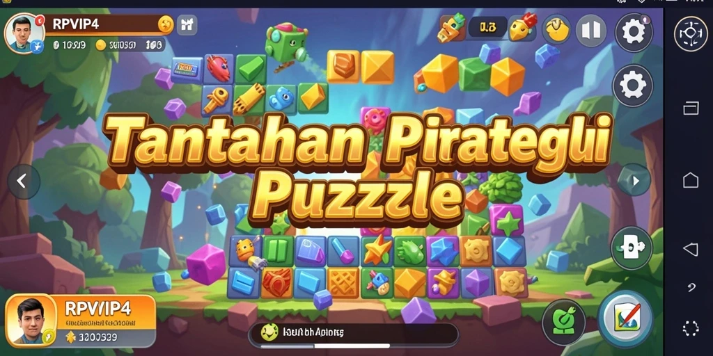 Screenshot RPVIP4 menampilkan gameplay yang seru dalam menyelesaikan puzzle.