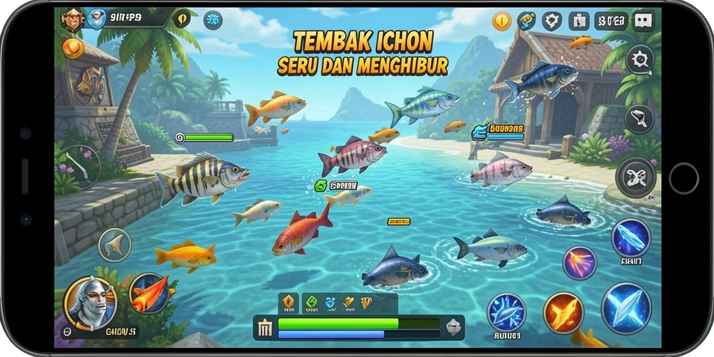 Tampilan gameplay menarik dari game Tembak Ikan SVIP9.