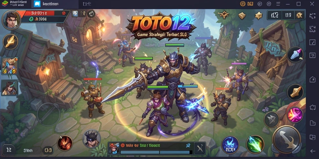 Tampilan gameplay menarik dalam TOTO12 yang menunjukkan aksi strategi.